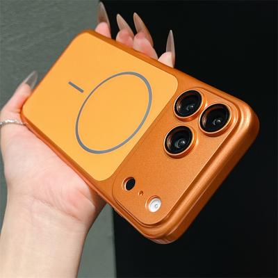 Modische Magnetische Für Magsafe Linsenschutz Handyhülle Für iphone 13 14 15 16 17 Pro Max 17 Stoßfeste Matte Harte PC Rückseite