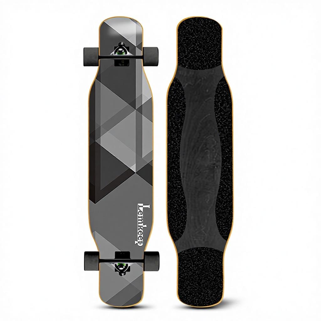 46IN Big Longboard Skateboard Boys Girls Beginners Adults Four-Wheel Street-Style Professional Double Rocker Maple Wood Dyed