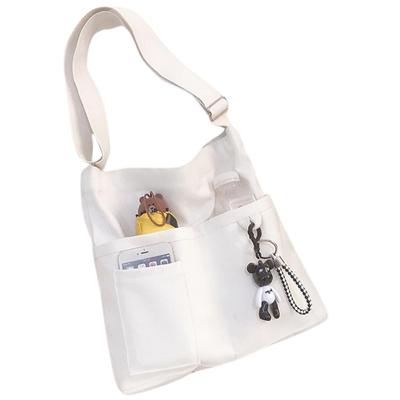 ARESACHI Shoulder Bag, Women's Tote Bag, Shoulder Bag, Mother's Bag, Student, A4 Size (White)