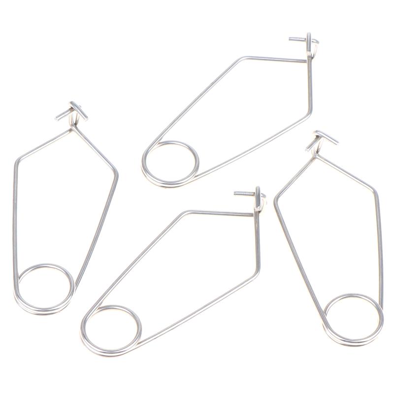Spring Wire Rope Sleeve Clip 4/8PCS Lightweight Sturdy Cable Holding Clip for Backpacking Camping Gear Organization