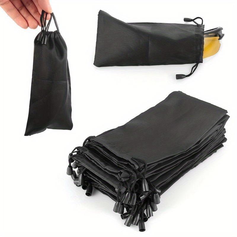 5Pcs Soft Sunglasses Pouch, Drawstring Dust Bag, Storage Pouch, Eyewear Carrying Case