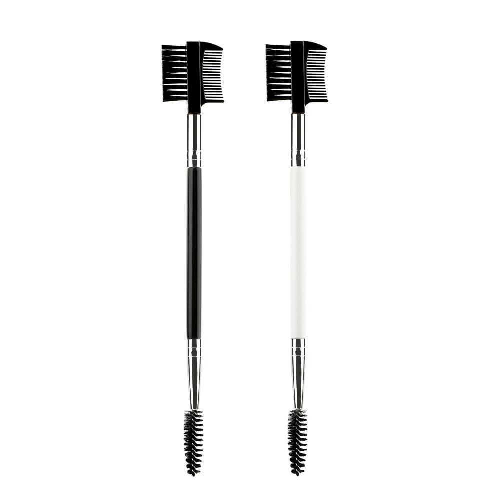 1/2/5PCS 3 Head Eyebrow Eyelash Shaper Double Head Brush Makeup Grooming Tool Cosmetic With 3 Different Spoolie Brushes
