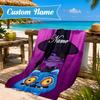 Custom Name K-Pop Tiger's Spirit Beach Towel Microfiber Beach Towel, Lightweight and Quick-Dry, for Summer Travel, Swimming Pool Gift