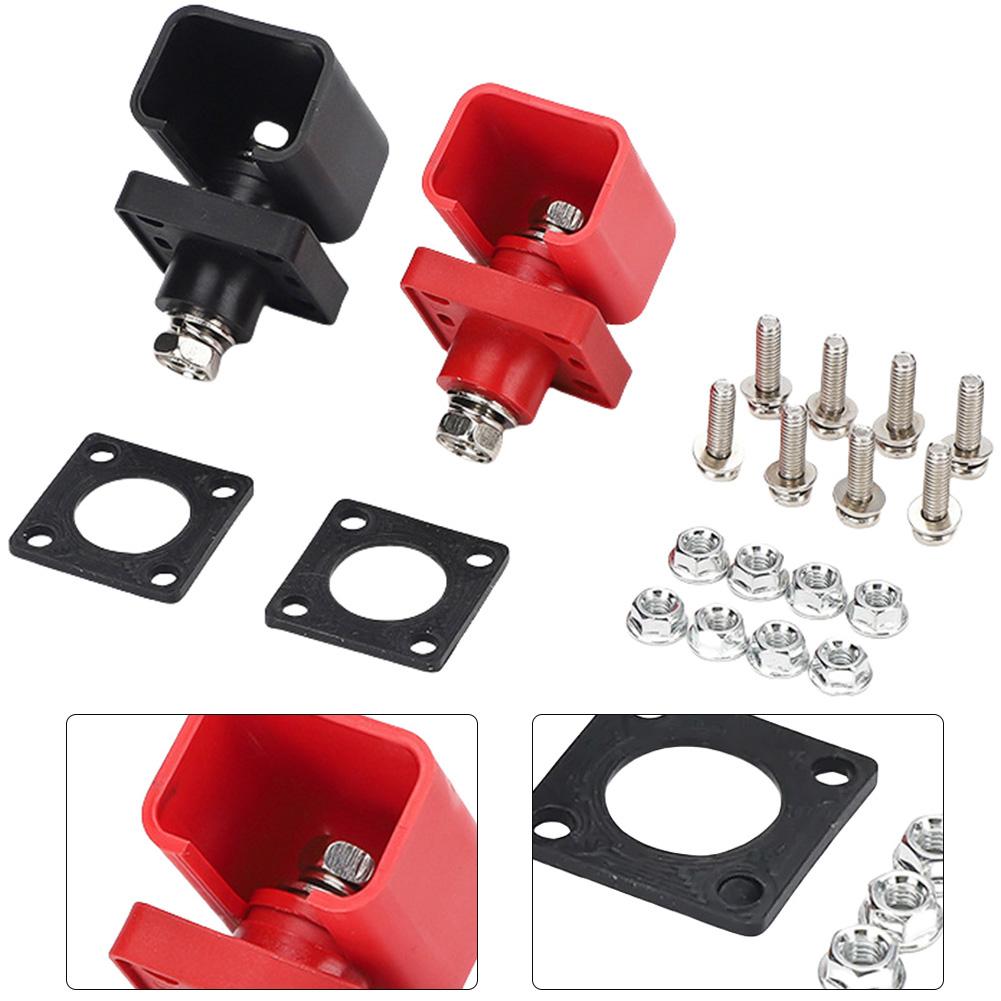 2pcs 50A Lithium Battery Terminal Blocks Energy Storage Battery Connector Terminals High Current Copper Terminals