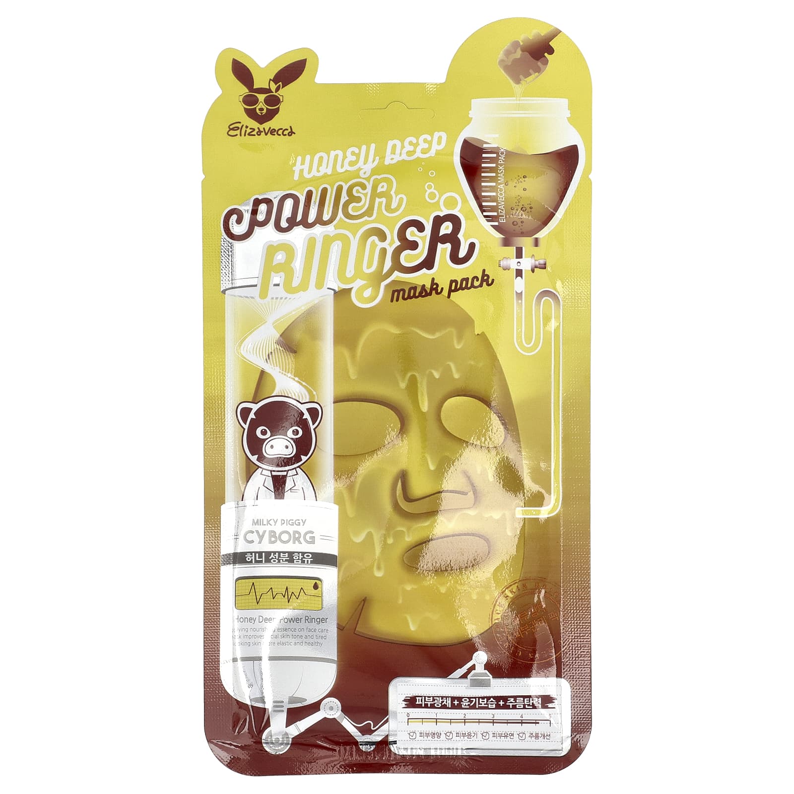 

Медовая глубоко питательная маска-патч для красоты, 1 лист, 23 мл(0,78 жидких унций)