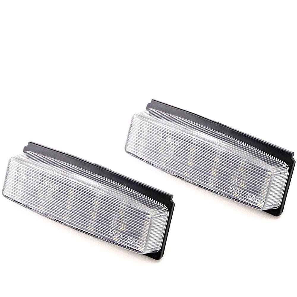 Pair of 18-LED Black License Plate Lights for Mazda Miata MX5 06-15 & Fiat 124