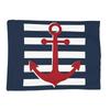 Nautical Skull Sailor Blanket Soft Warm Flannel Throw Blanket Cover for Bed Living room Picnic Travel Home Couch