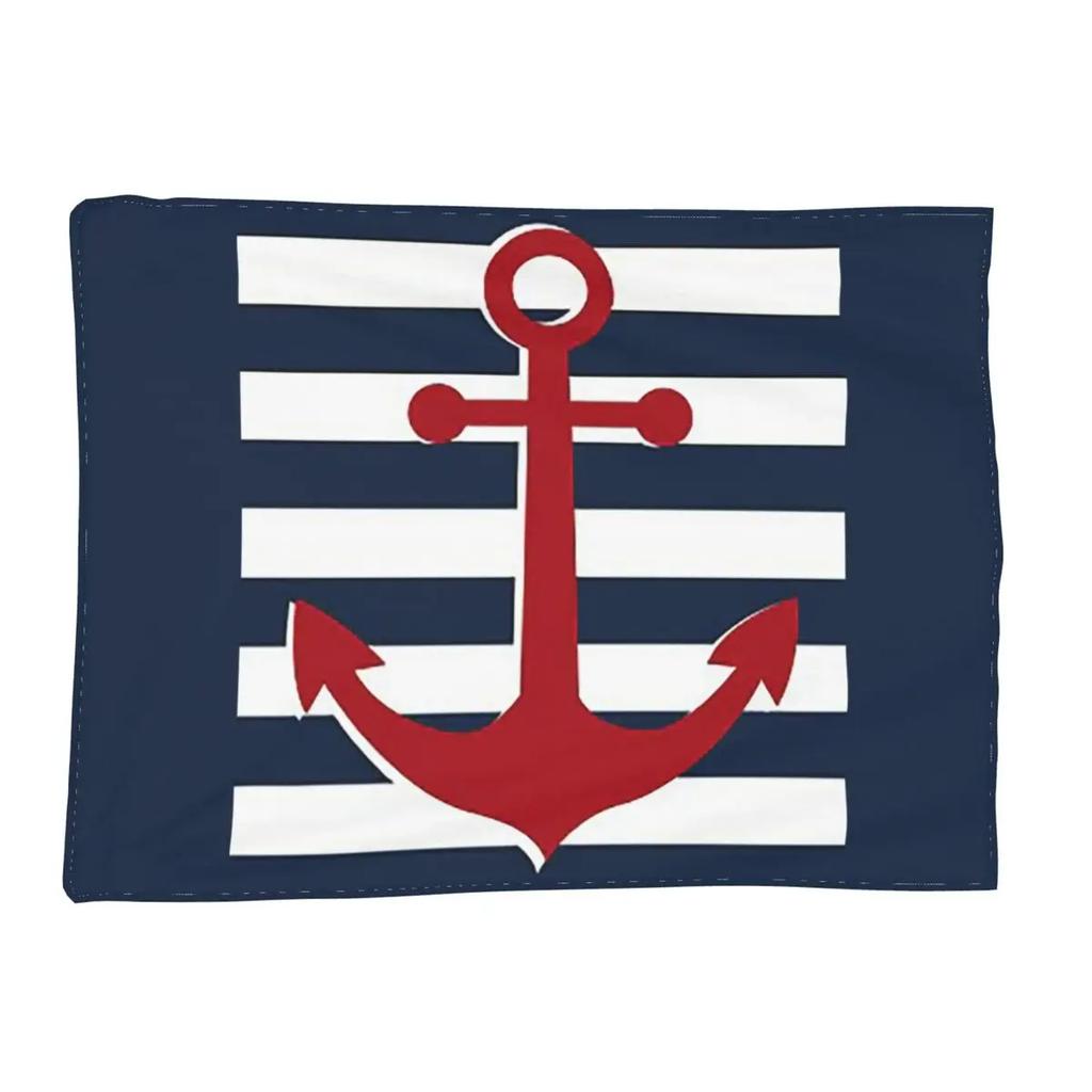 Nautical Skull Sailor Blanket Soft Warm Flannel Throw Blanket Cover for Bed Living room Picnic Travel Home Couch