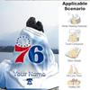 1PC Custom Name Blanket Philadelphia Basketball Team Flannel blankets Patterns Throw Blanket All-Season Soft Gift for Couch, Bed, Camping, Birthday gi