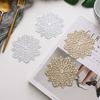 New Drink Cup Coasters Snowflake Kitchen Mat PVC Placemat Hot Pad Table Placemats Dining Table Mat Heat Insulation Non-Slip