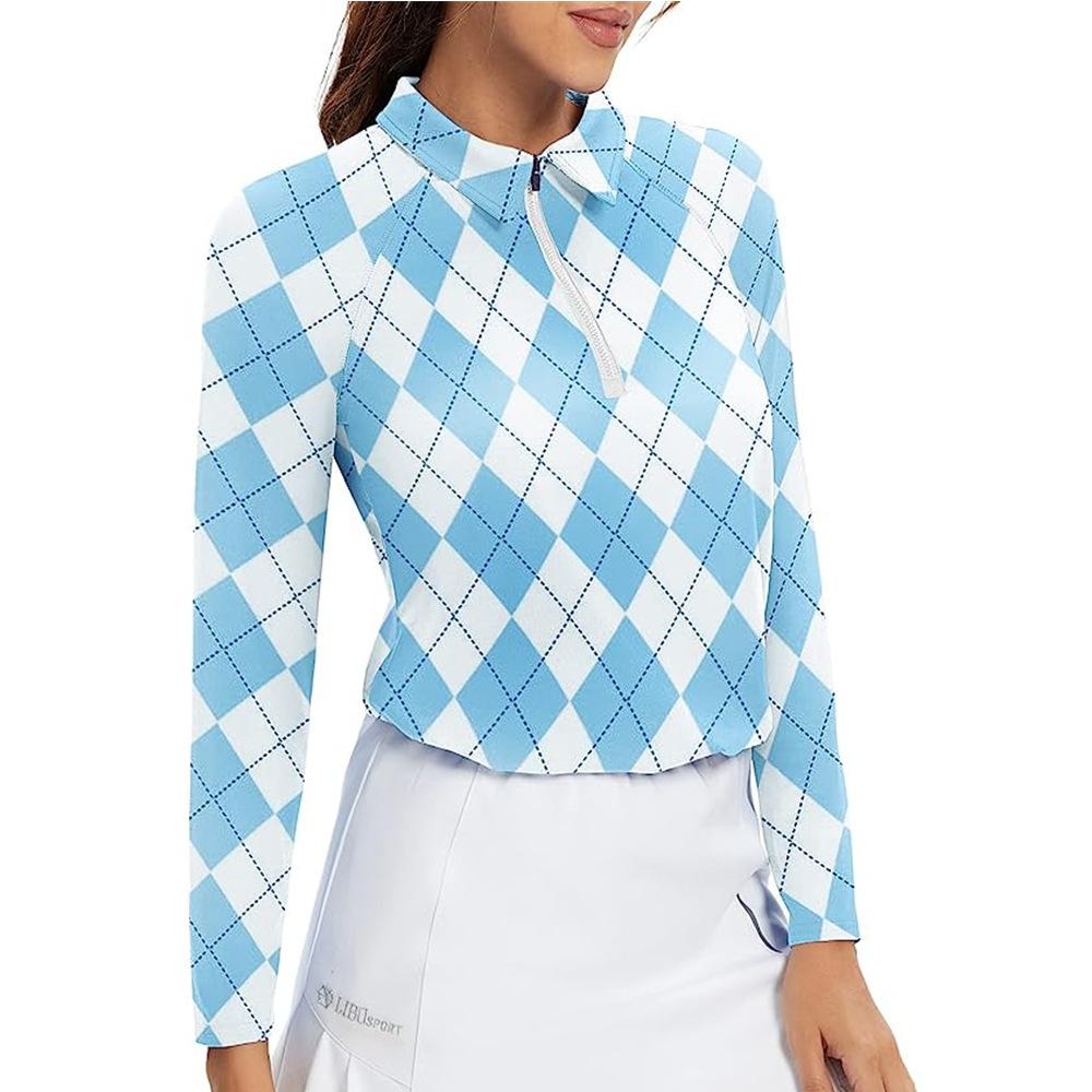 2023 New Summer Women s Golf Polo Shirt Women s Niche Design Retro Bottom Shirt Skinny Clothing XXS