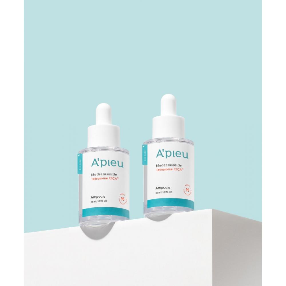 Apieu [2 Pcs] Madecassoside Tetrasome Cica Ampoule 30ml FREE