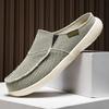Men Canvas Shoes Summer Light Men Slippers Classic Outdoor Slip-on Breathable Flat Loafers Soft Indoor Home Casual Slippers