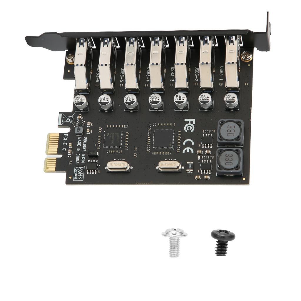 7Port Expansion Card PCB PCIExpress to USB3.0 for NEC Main Control Board for Computer