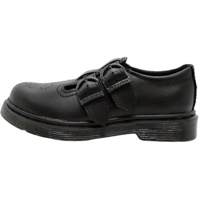 Dr. Martens Minimalist Comfortable Versatile Slip-Resistant Durable Low-Top Childrens Leather Shoes Black Kids Shoes 22268001