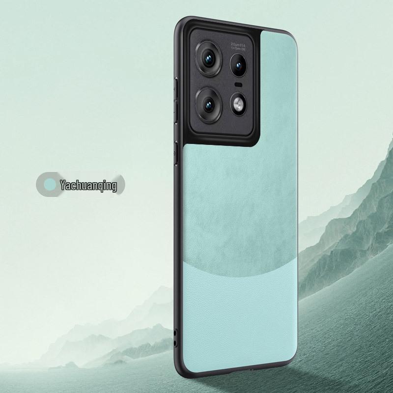 Motorola Edge50 Ultra Case G75: New Leather Color Block, Anti-Fall, Soft Texture for X30Pro.