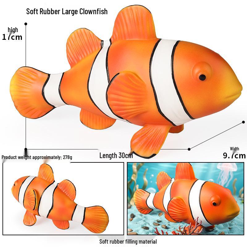 Children's Soft Rubber Marine Animal Toys: Killer Whale, Great White Shark, Beluga, Blue Whale, Dolphin, Sperm Whale Models