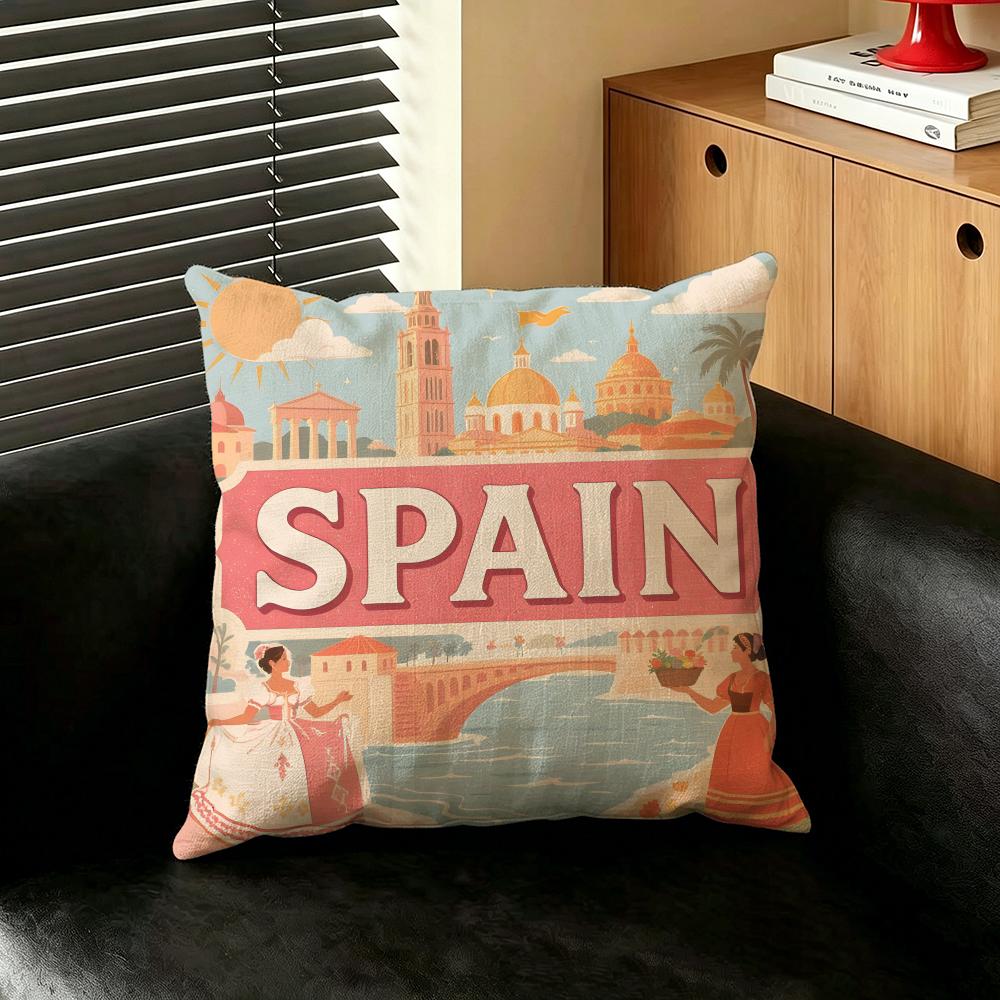 Art SSpain CCulture SSeries Cushion Cover Creative  pillowcases for interior decoration office living room home Car hot