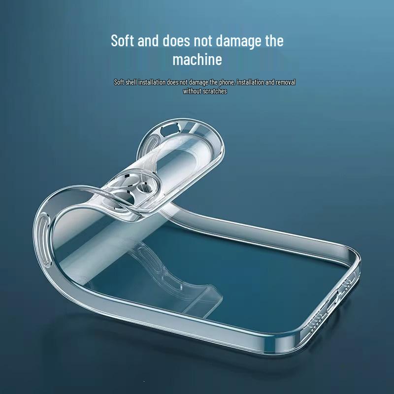 Compatible with Apple iPhone 13, 15, 16, XS Soft Drop-Proof Transparent Case