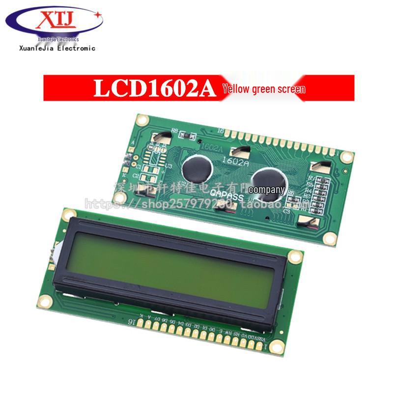 LCD1602A 5V Display: Blue/Yellow-Green Screen Options with Backlight