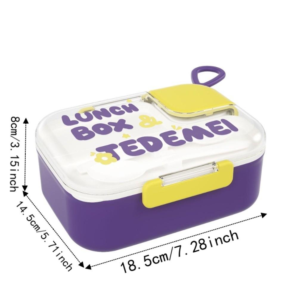 with Handle Children Lunch Box Durable Food Container Set New Kids Bento Box Outdoor Use