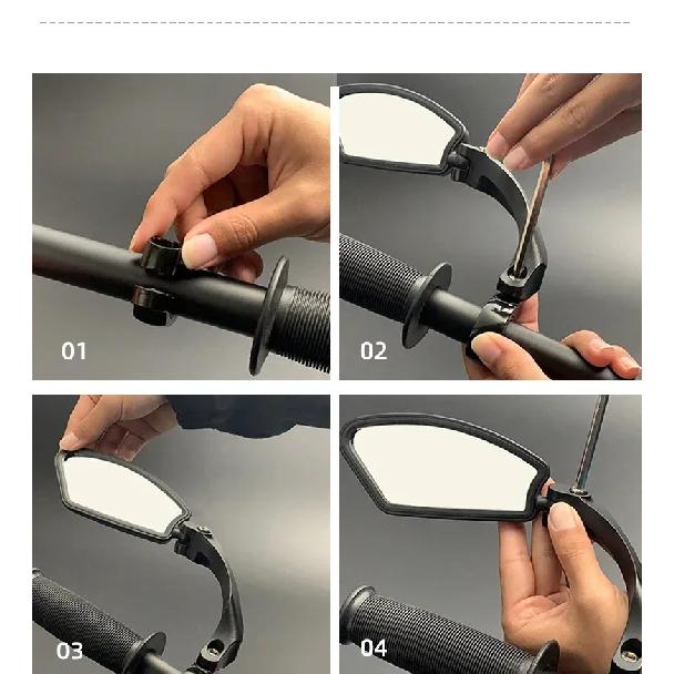 Bicycle Mirror MTB Road Bike Rear View Mirror Cycling Handlebar Back Eye Blind Spot Mirror Flexible Safety Rearview Bike Mirrors