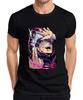 Jujutsu Kaisen Gojo White Hair Blindfold Energy Circle Anime Unisexs TShirt