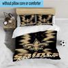Orleans Saints Logo Bedding Set 3pcs, High Quality Bedding Set Including 1pc Duvet Cover And 2pcs Pillowcases for Bedroom, Dormitory Gift