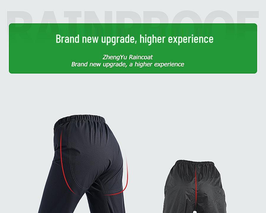 Heavy-Duty Split Raincoat & Pants Set for Motorcycle Riders