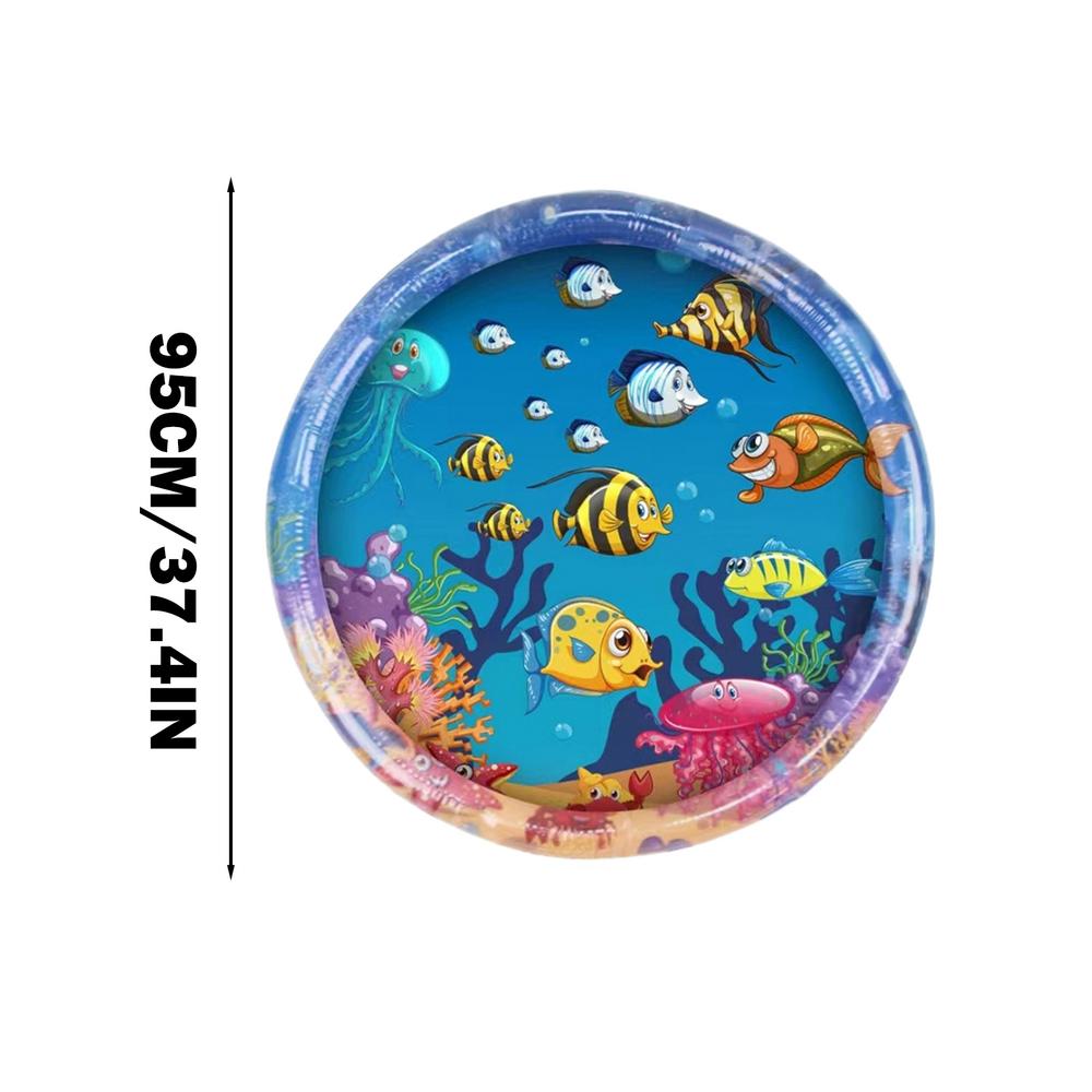 

Summer Water Play Mat for Cats Interactive Cat Toys for Indoor Cats Sensory Water Pad for Cats Pet Game Water Sensor Play Pad