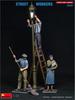 MiniArt Street Workers Figure Set Figures Plastic Model Kit MA38081 1/35 (3 Included)