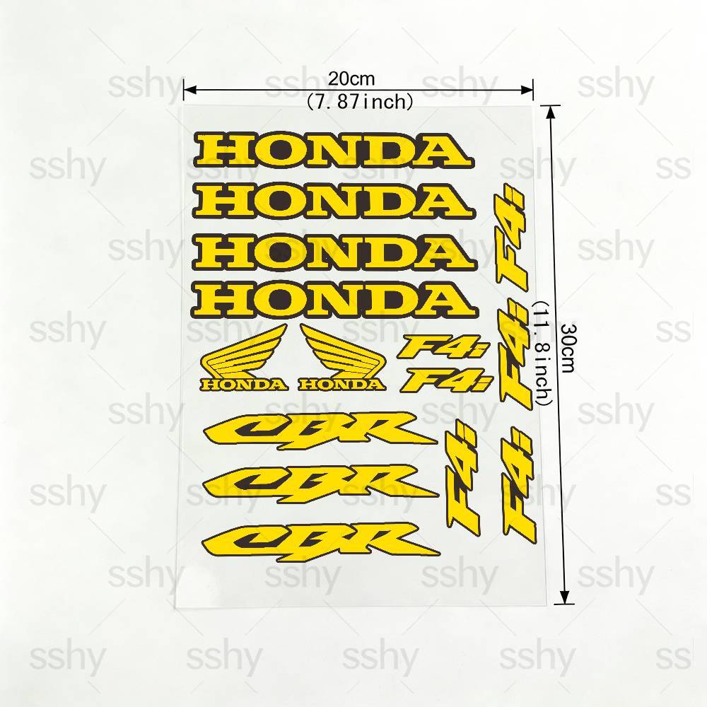 For HONDA CBR F4i 18 colors Motorcycle Reflective Stickers Waterproof Decals for Helmet Scooter Fuel Tank Toolbox Racing TO0 lcnd9