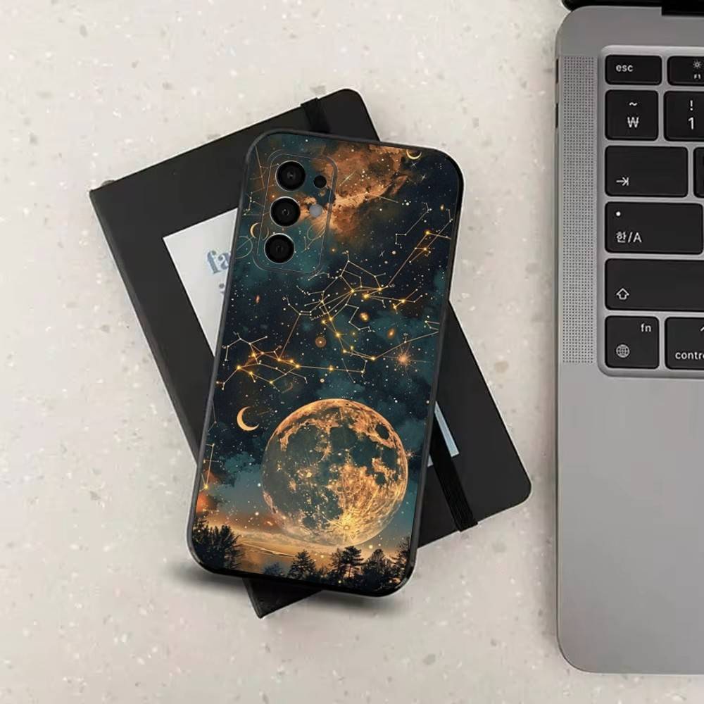 Twelve Constellations Art Phone Case For Samsung Galaxy A73,31,8,9,53,32,72,41,J7,52,71,22,Note Soft Black Silicone Cover