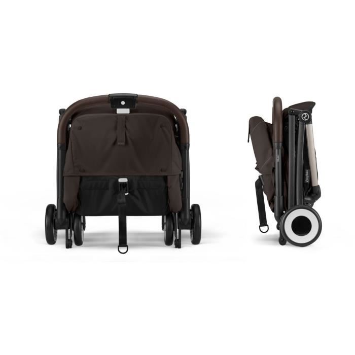 CYBEX - Poussette ultra compacte et confortable - ORFEO - 4 roues - Chocolate Brown