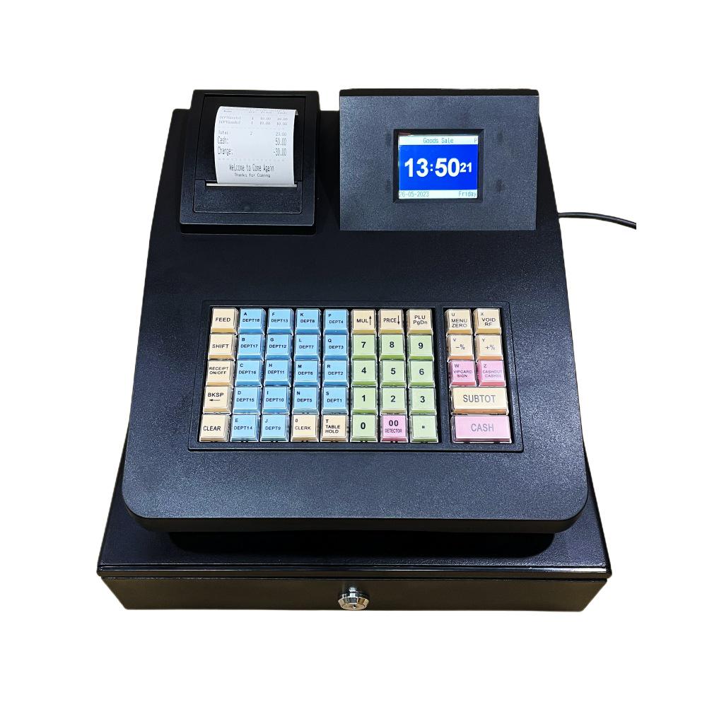 English Electronic Cash Register with UV Bill Validator for Fast Food, Noodle, and Convenience Stores