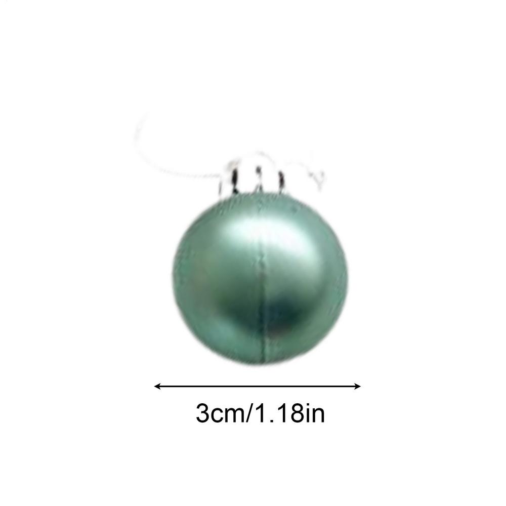 

Christmas Balls Ornaments Festive Colored Hangable 30 Pieces Christmas Small Ball Ornaments For Bedroom Balcony Window Door Wall зелёный