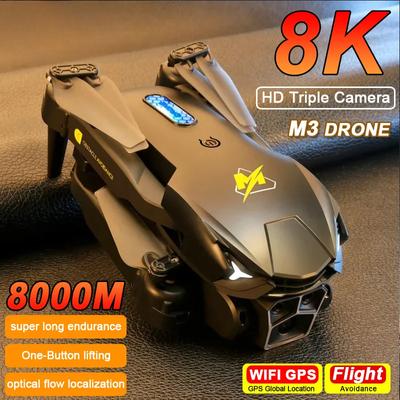 Nové kamery M3 Drone HD ESC 3 Fotografování Optické polohování toku Letadlo Čtyřcestné vyhýbání se překážkám Dron Kvadrokoptéra Hračka Dárky Kds