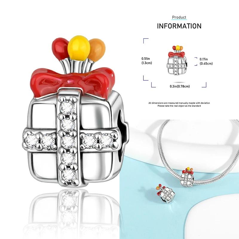 Christmas Charms Copper Elk Santa Claus Bead Snowflake Bell Snowman Charm Fit Original Bracelet Diy Jewelry