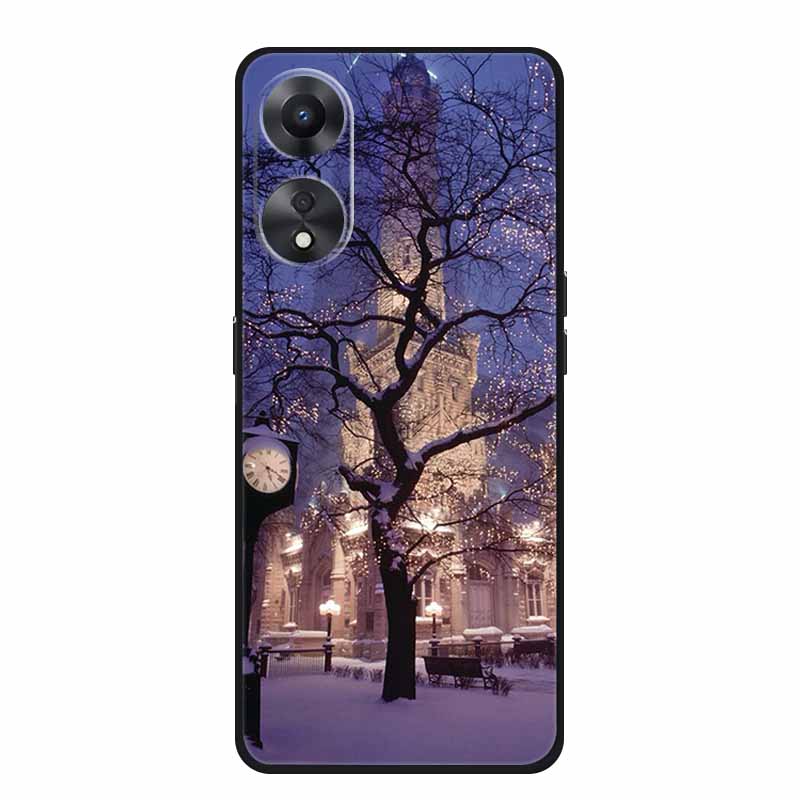 For OPPO A78 5G Case Fashion Silicone Soft TPU Back Cover For Oppo A58 A58X 5G OPPOA78 5G Phone Cases Shockproof CPH2483 Fundas