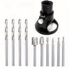 11Pcs High-Speed Precision Drill Engraver Set - Durable Grinder & Bits for Rotary Tool Projects