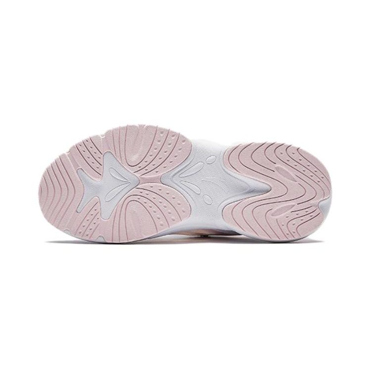 Anta Kids  Butterfly Wing Knob Non-Slip Breathable Casual Shoes Kids Casual Shoes White Pink Green A322429903-1