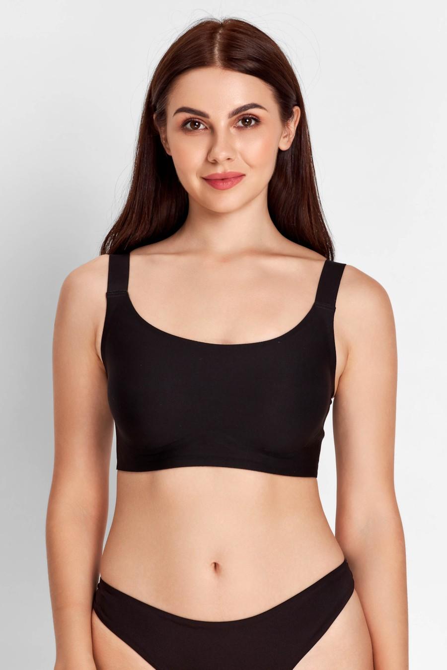 

Топ із ущільненою чашкою Anabel Arto (82424) 70D прозорий колір чорний