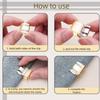10Pieces Invisible Anti Dragging Clips Easy Adjustable Hem Tool Plastic Alloy Texture Suitable for All Sizes Pants