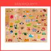 Wooden Number Matching Puzzle For Kids Ages 3 To 6 With Educational Cognition Blocks