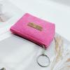 Zipper Style Coin Purse Soft Striped Corduroy Material Makeup Tool Storage Bag Durable Women's Carry On Bag Daily Use