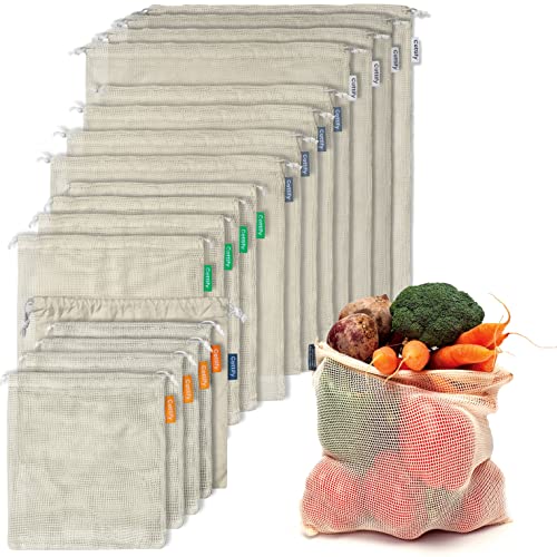 Organic Cotton Mesh Produce Bags 17
