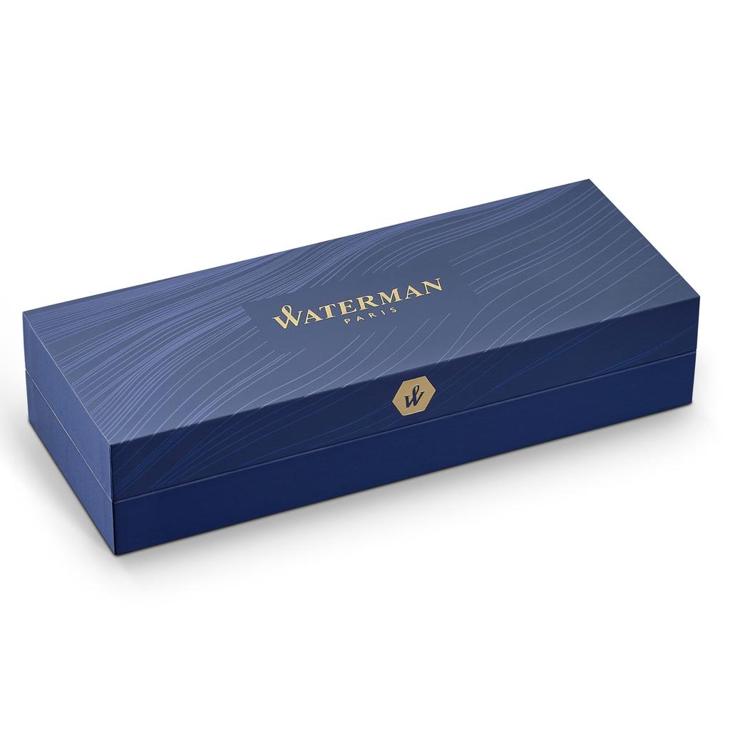 Waterman Carene Gift Box Includes Medium Nib Gold Trim Fountain Pen Amber Lacquer - (Used)