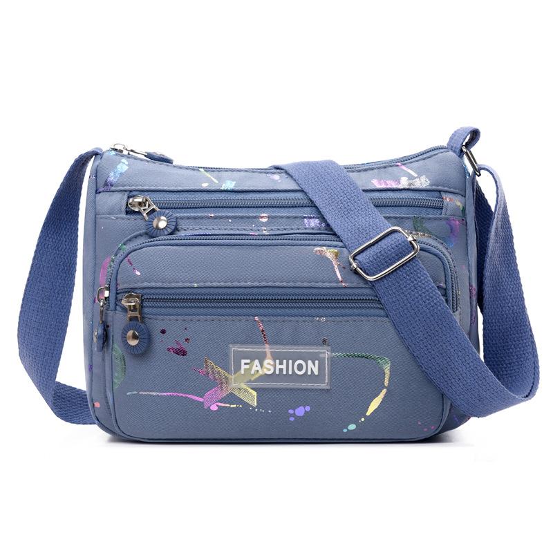 New Shoulder Bag Women's Fashion Multi Layer Storage Simple Messenger Bag To Work Commuting Shopping Joker Tote Bag.