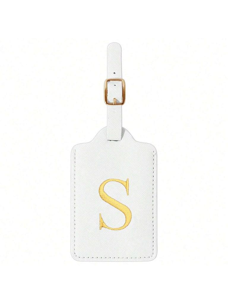 Modischer Koffer mit Buchstabenstickerei, Design mit Sichtschutzklappe, A-Z Buchstaben, unverzichtbares Gepäckidentifikationswerkzeug für Reisen.zwq