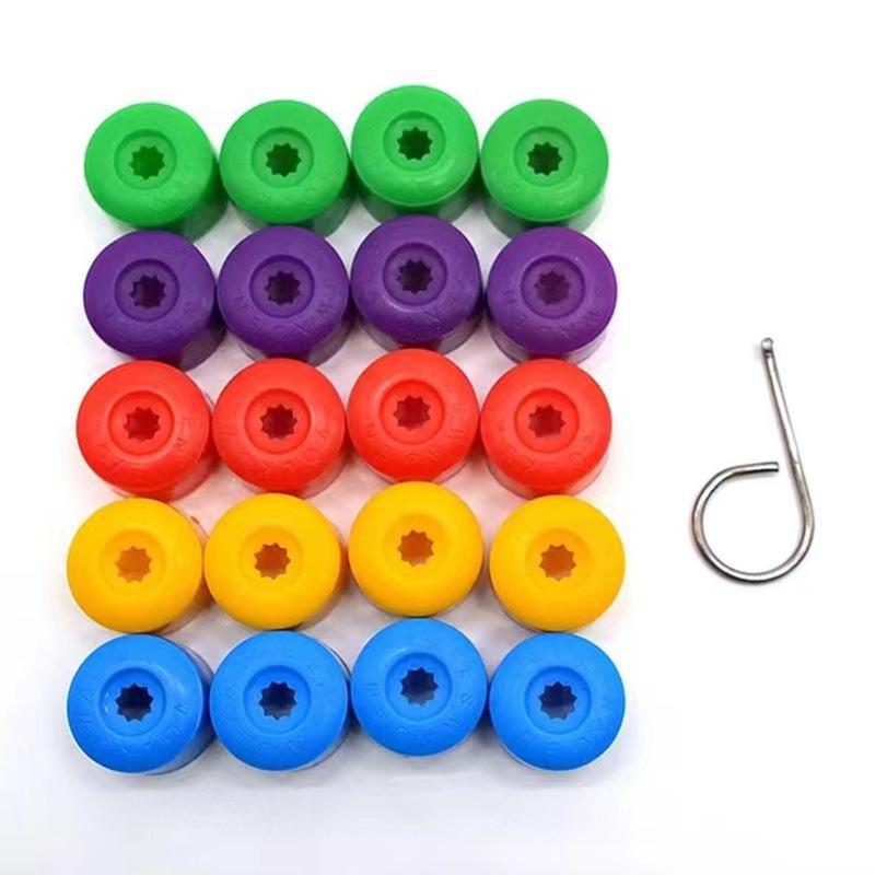 Tapa decorativa para tornillos de neumáticos de automóvil de 17 mm, 19 mm y 21 mm: cubierta protectora para cubo de rueda